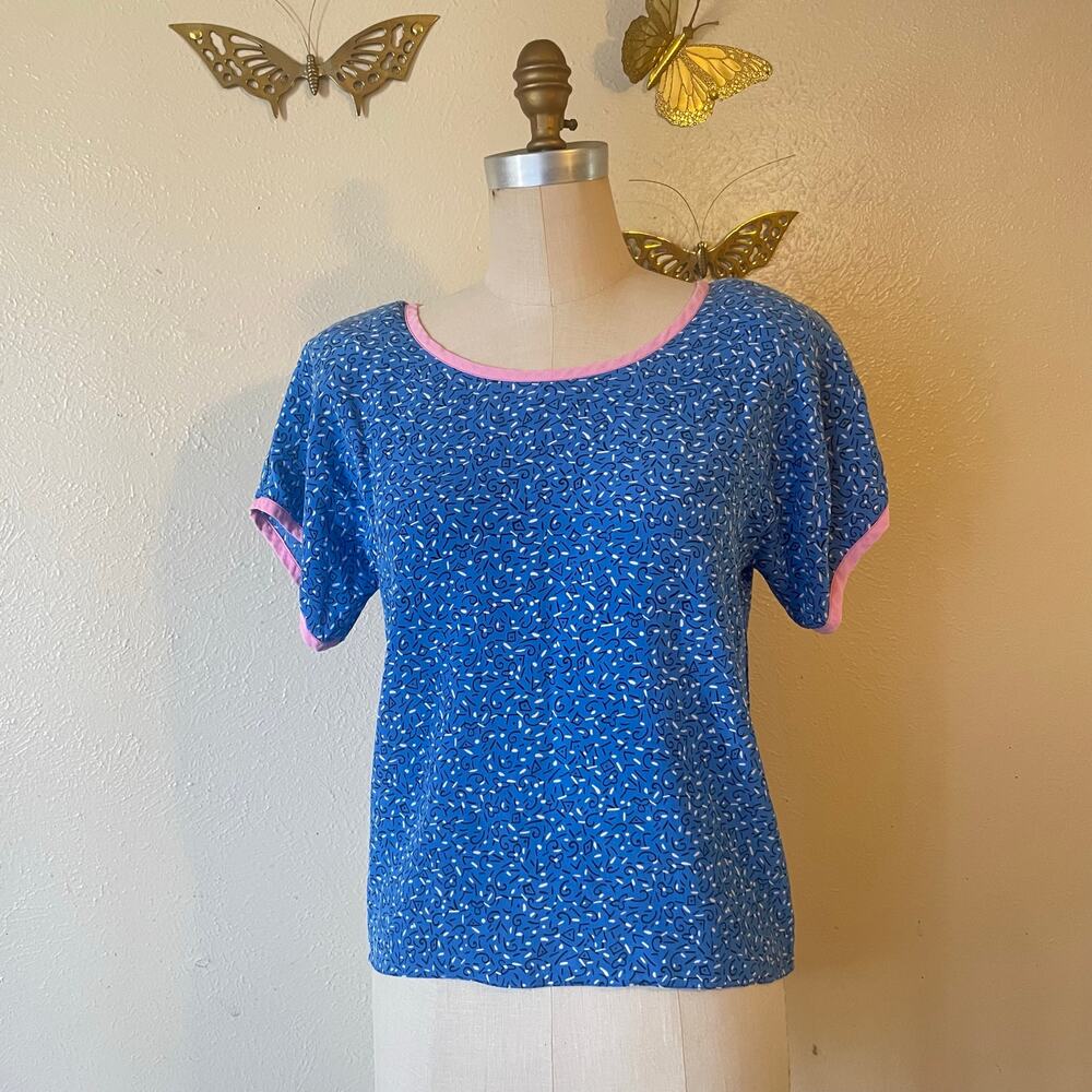 Vintage 1985 Miss O by Oscar de la Renta Silk Top